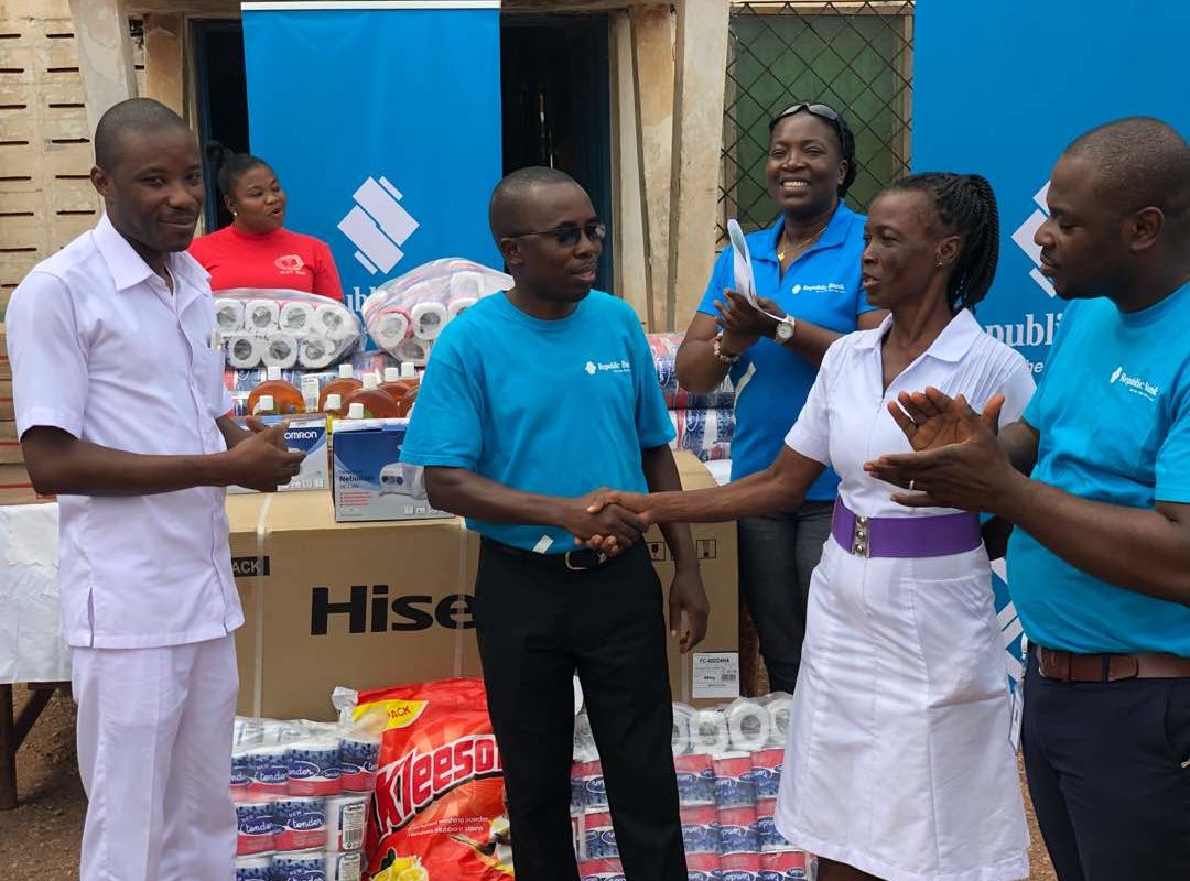 Republic Audit Team Donates to Pantang Hospital in Accra