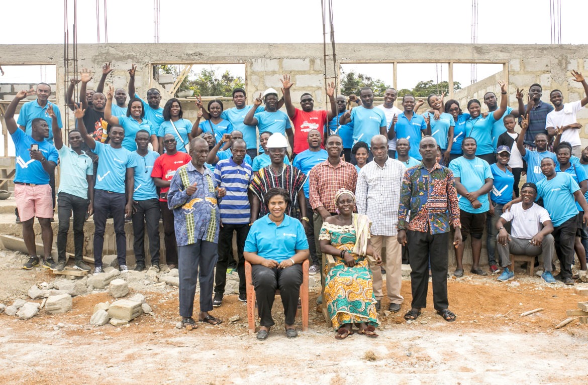 REPUBLIC BANK STAFF SUPPORT SCHOOL BUILDING PROJECT THROUGH COMMUNAL LABOUR