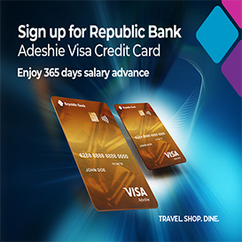 Republic Adeshie Visa Credit Card