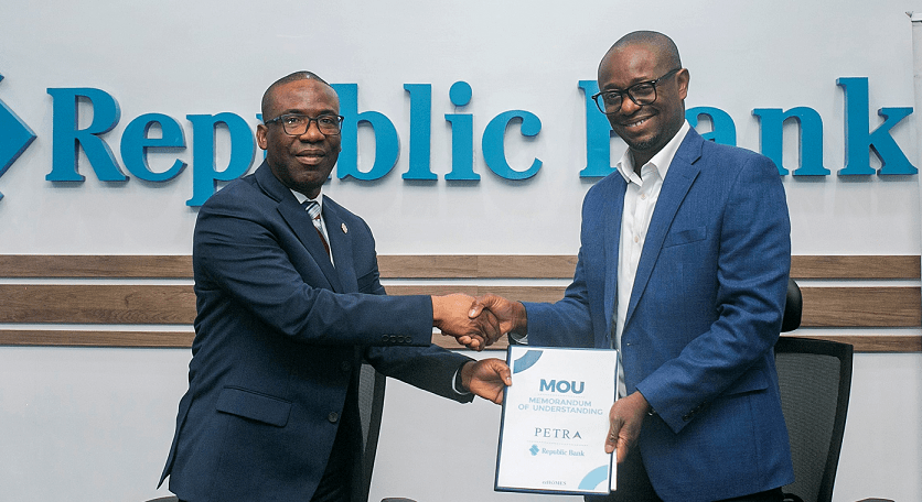 REPUBLIC BANK AND PETRA TRUST SIGN MEMORANDUM OF UNDERSTANDING (MoU) TO PROVIDE PENSION-BACKED MORTGAGES TO GHANAIANS
